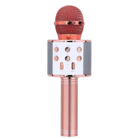 Karaoke Bluetooth Mikrofon sa Zvučnikom - Rose gold 197008