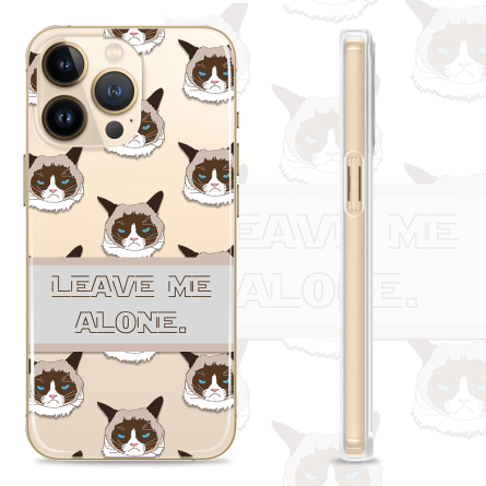 Silikonska Maskica za mobitel - "Leave me alone" Grumpy Cat - F32 239405