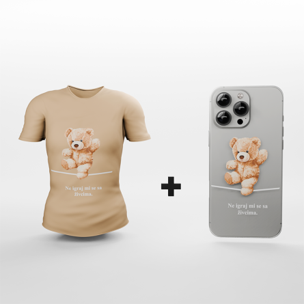 Ženska Majica + Silikonska maskica za mobitel - F37 248257