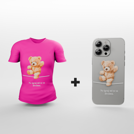 Ženska Majica + Silikonska maskica za mobitel - F37 248262