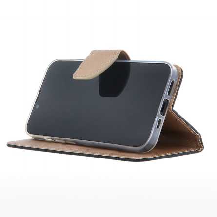 Fancy Wallet Maskica za Galaxy A54 - Crno-Zlatna 266051