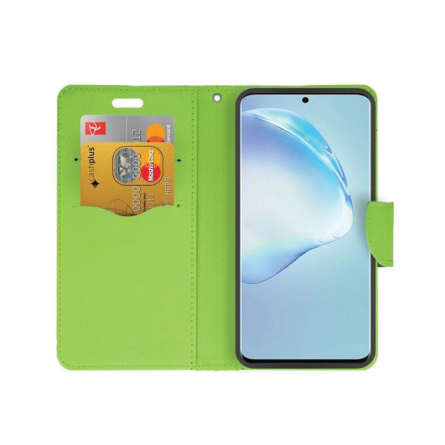 Fancy Wallet Maskica za Samsung Galaxy S22 Plus - Plavo-zelena 259582