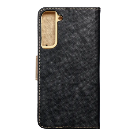 Fancy Wallet Maskica za Samsung Galaxy S22 Plus - Crno-zlatna 259574