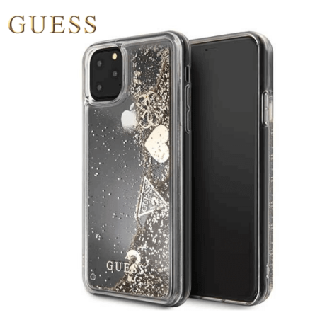 GUESS Glitter Hearts maskica za iPhone 11 Pro Max – Zlatna 44077