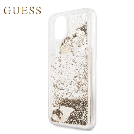 GUESS Glitter Hearts maskica za iPhone 11 Pro Max – Zlatna 44078