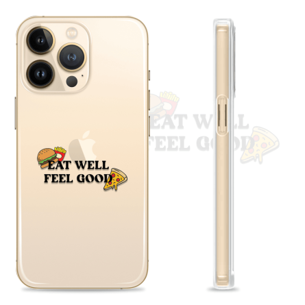 Silikonska maskica za mobitel - Eat well. feel good - FG15 240404