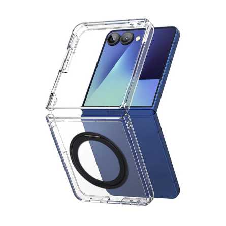 Prozirna Silikonska Maskica s držačem za Samsung Galaxy Z Flip7 256042