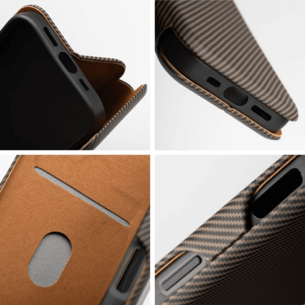 Folio Magnetna Preklopna Maskica za Samsung S23 Ultra - Smeđa 259590