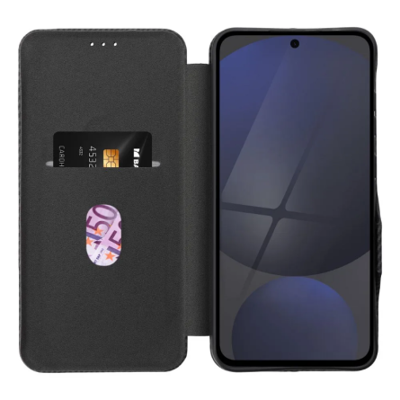 Folio Magnetna Preklopna Maskica za Redmi 14C / Redmi A4 / Poco C75 - Crna 252537