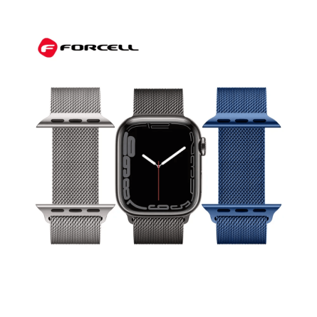 Forcell magnetni čelični remen za Apple Watch 38 / 40 / 41 mm – plavi 260694