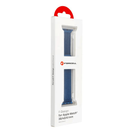 Forcell magnetni čelični remen za Apple Watch 38 / 40 / 41 mm – plavi 260695