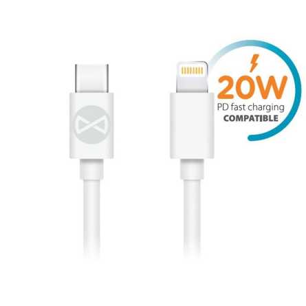 Forever kabel Type C na Lightning - 20W - 100cm 245877