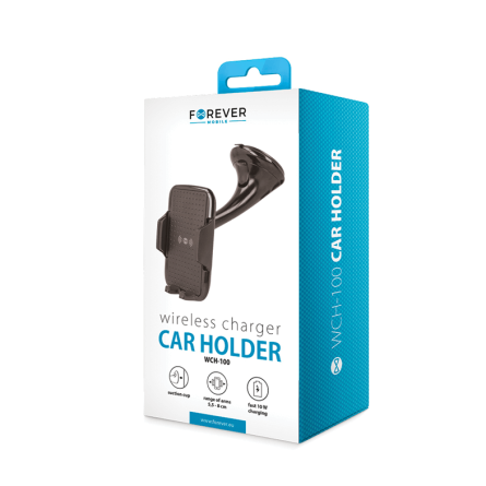 Forever Bežični autopunjač - Držač mobitela za vjetrobransko staklo 10W 241182