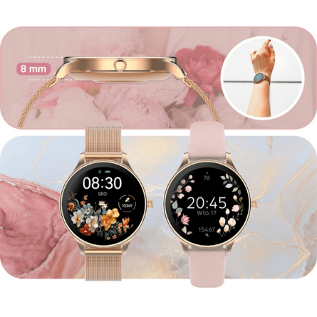 Forever smartwatch Velora SB-306 sa Verona narukvicom - Rose Gold 256978