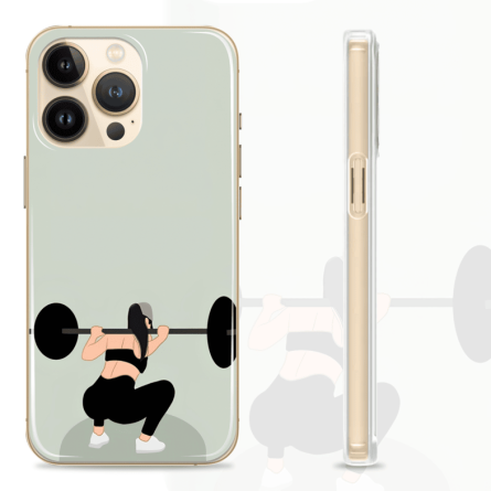 Silikonska maskica za mobitel - Woman power - Gym-12 241939