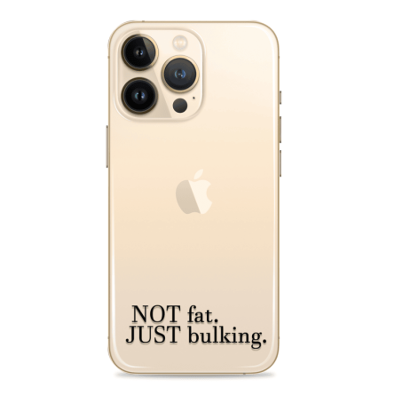 Silikonska maskica za mobitel - Not Fat, Just Bulking - Gym - 23 242014