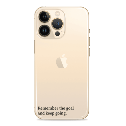 Silikonska maskica za mobitel - Remember the goal and keep going - Gym - 24 242018