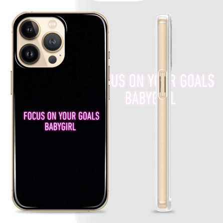 Silikonska maskica za mobitel - Focus on your goals - Gym - 28 242959