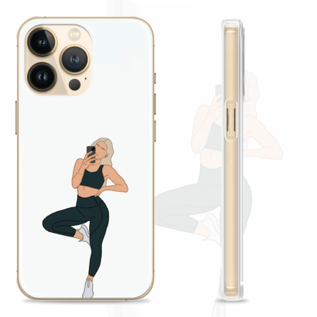 Silikonska maskica za mobitel - Fitness Girl - Gym - 29 242963