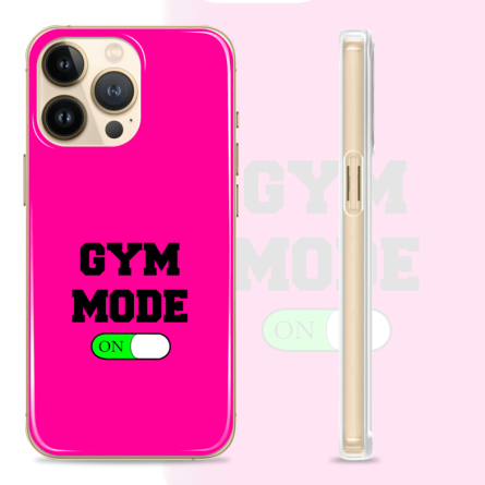 Silikonska maskica za mobitel - Gym Mode - pink - Gym - 32 242975