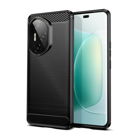 Silikonska Carbon Maskica za Honor 400 Pro - Crna 253993