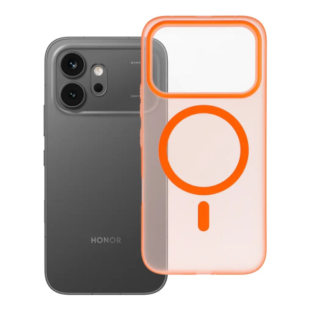 Magsafe poluprozirna čvrsta maskica za Honor 600 / 600 Pro – Narančasta 268205