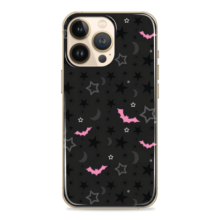 Silikonska maskica za mobitel - Halloween Pink Bats - Halloween-4 238693