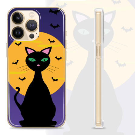 Silikonska maskica za mobitel - Hallowen Cat - Halloween-54 238784