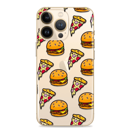 Silikonska Maskica za mobitel - Burger i Pizza - HM40 245179