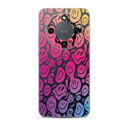 Silikonska Maskica za Honor Magic 8 Lite / X9d - Colorful Smiley 261640