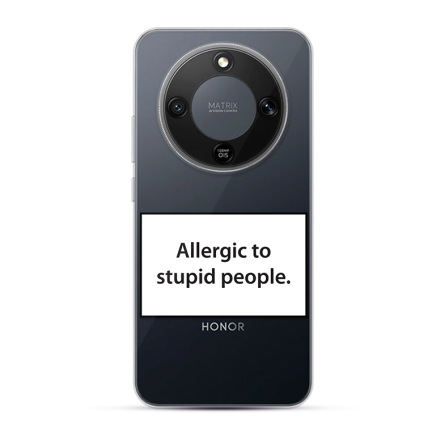 Silikonska Maskica za Honor Magic 8 Lite / X9d - Allergic to Stupid People 261819