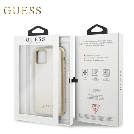 Kožna GUESS Iridescent maskica za iPhone 11 Pro – Zlatna 44122