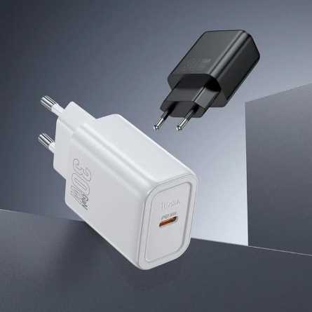 HOCO zidni punjač PD/QC 30W – TypeC + Lightning kabel – Bijeli 268282
