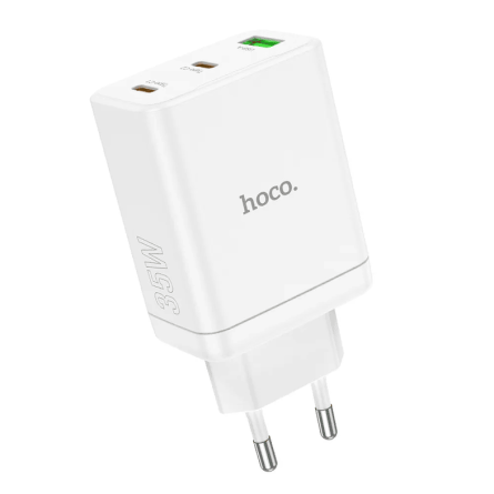 HOCO zidni strujni adapter PD QC - 1x USB - 2x Type C utor 3A (35W) - bijeli 247185