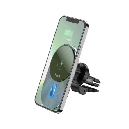 Hoco Bežični autopunjač - Držač mobitela za ventilaciju - 15W 260779