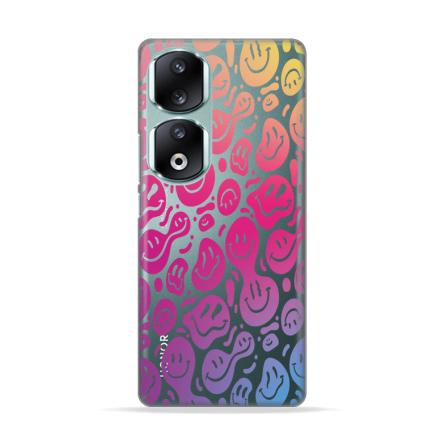 Silikonska Maskica za Honor 90 Pro - Colorful Smiley 232794