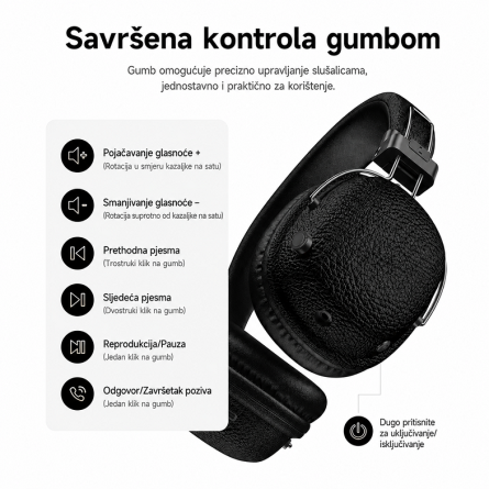 Hoco Bluetooth slušalice W64 - Crne 267116
