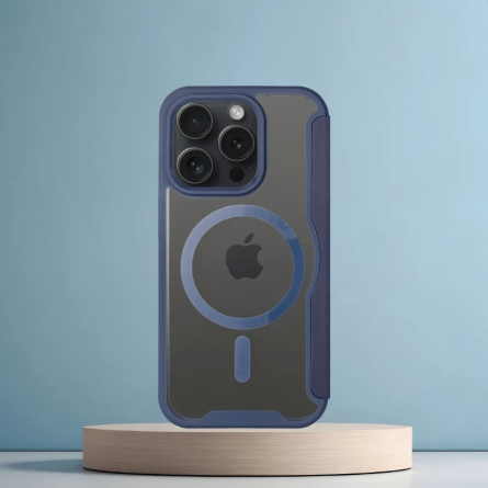 MagSafe preklopna maskica za iPhone 15 Pro Max - Plava 259617