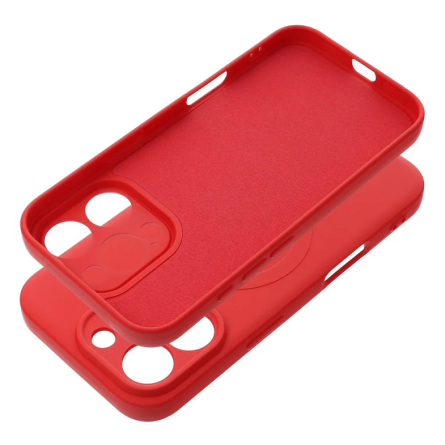 MagSafe Mekana Silikonska maskica za iPhone 16 Pro - Crvena 266617