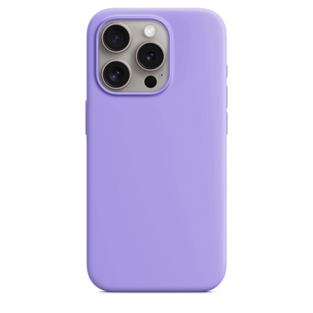 Silikonska Maskica za iPhone 15 Pro Max - Svijetlo ljubičasta 235243