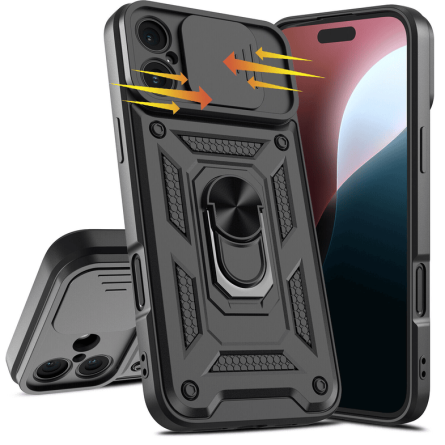 Defender maskica za iPhone 16 - Crna 249890