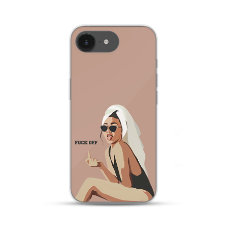 Silikonska Maskica za iPhone 16e - F*** off 250417