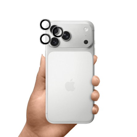 Zaštitno Staklo za Kameru za iPhone 17 Pro Max sa crnim rubovima 263405