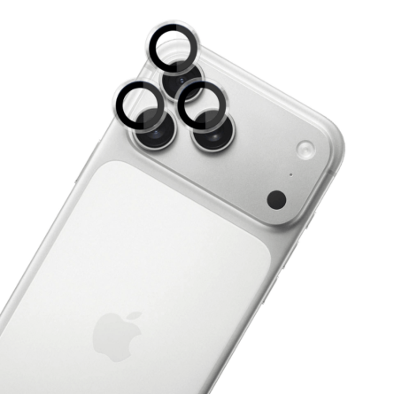 Zaštitno Staklo za Kameru za iPhone 17 Pro Max sa crnim rubovima 263404