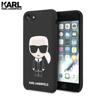 Karl Lagerfeld Silicone Ikonik maskica za iPhone 7 / 8 / SE 2020 – Crna 108700