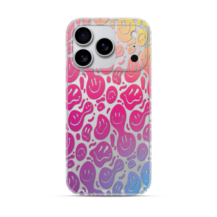 Silikonska Maskica za iPhone 17 Pro Max - Colorful Smiley 255199
