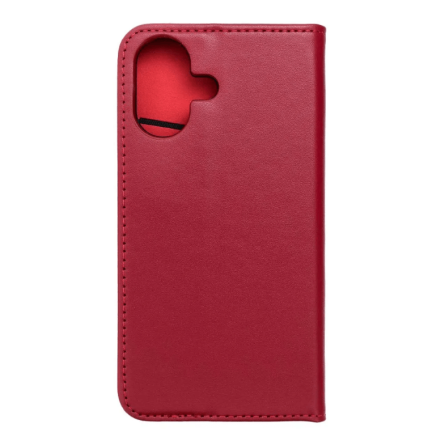 Smart Pro maskica od prirodne kože za Redmi 15C - Tamno Crvena 268089