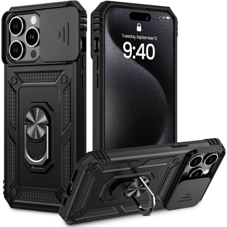 Defender maskica za iPhone 16 Pro - Crna 249624