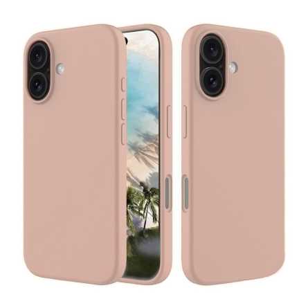 Mekana Silikonska Maskica za iPhone 16 - Puderasto Roza 249797
