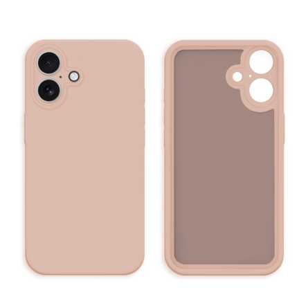 Mekana Silikonska Maskica za iPhone 16 - Puderasto Roza 249798